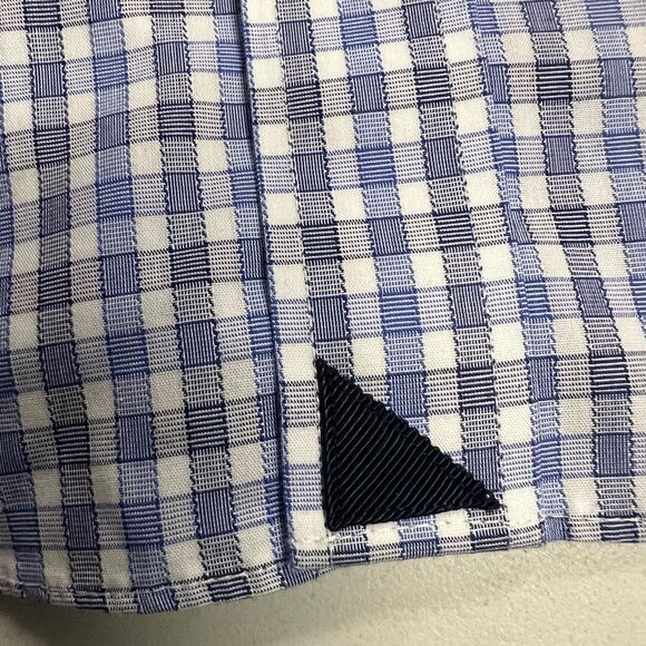 UNTUCKit Men’s Durif Slim Long Sleeve Blue SLIM FIT Wrinkle Free Shirt  XLarge - Picture 6 of 12
